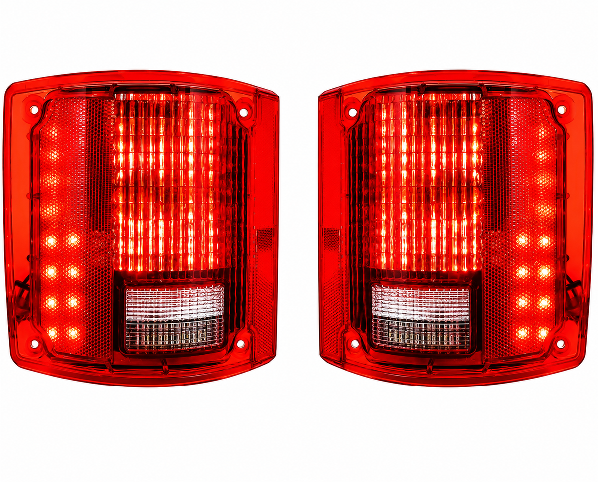 1973-91 Chevy/GMC Pickup, Suburban,Jimmy- Sequential LED Taillight Assemblies; Pair