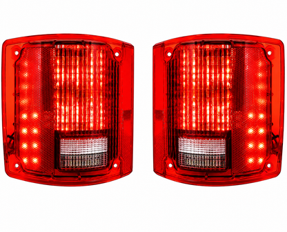 1973-91 Chevy/GMC Pickup, Suburban,Jimmy- Sequential LED Taillight Assemblies; Pair
